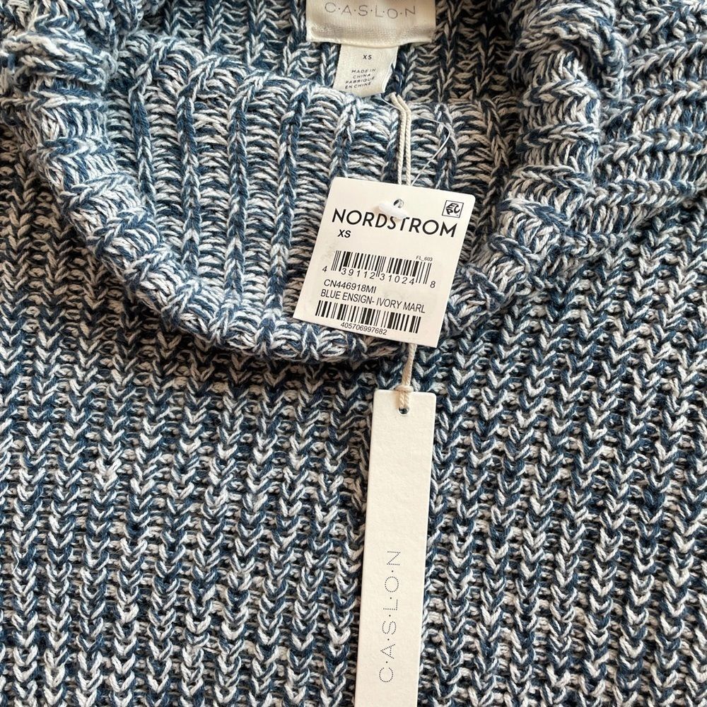Caslon Shaker Mock Neck Knit Sweater - Picture 6 of 6